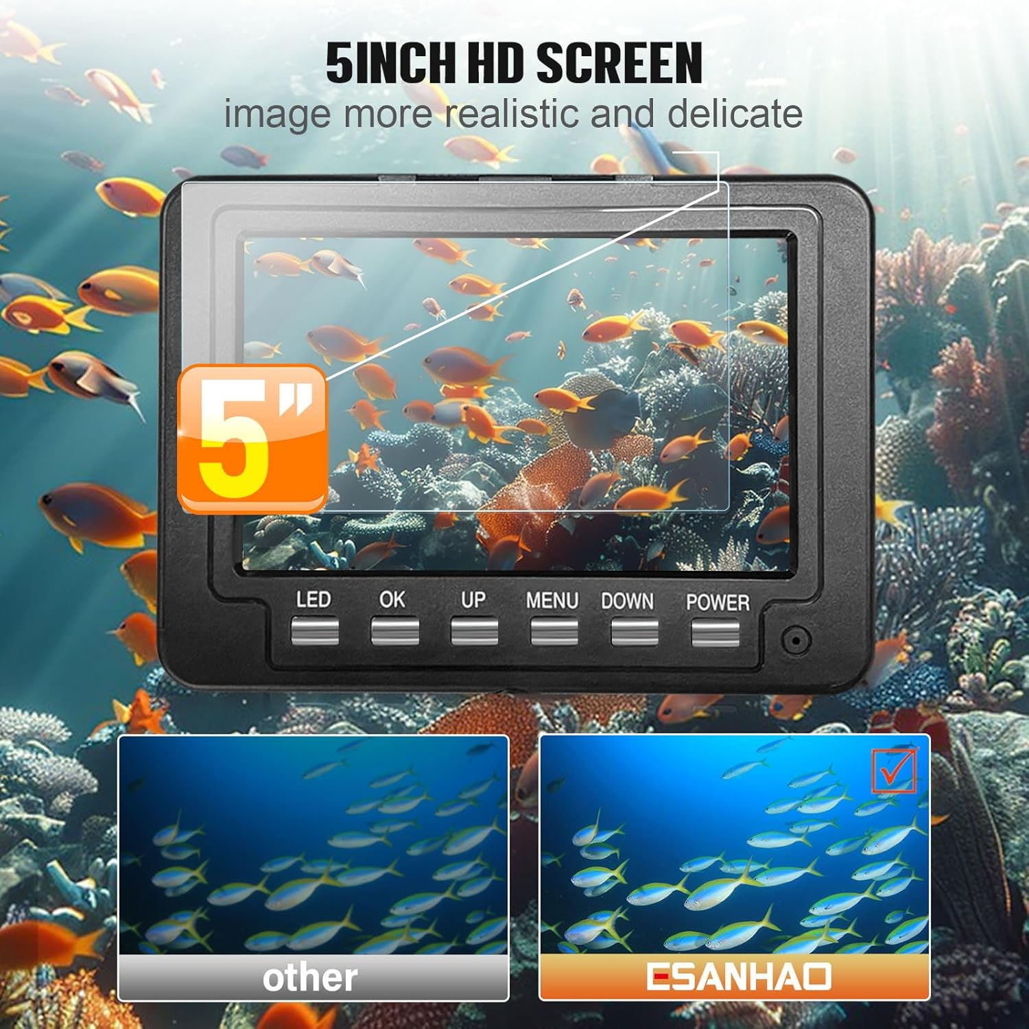 Telecamera subacquea per la pe - Fish Finder Portable recensione e prezzo